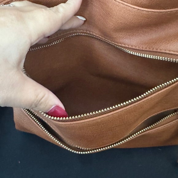 Madison West Brown Backpack with Gold Accents | EUC - Picture 3 of 9